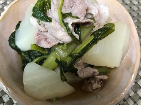 大根と豚肉の煮物